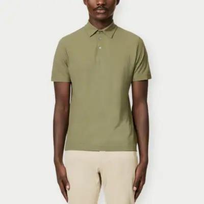 Split-hem regular-fit cotton polo shirt